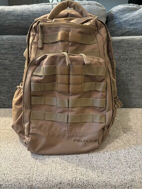Fieldline Coyote Brown Tactical Backpack with MOLLE Webbing